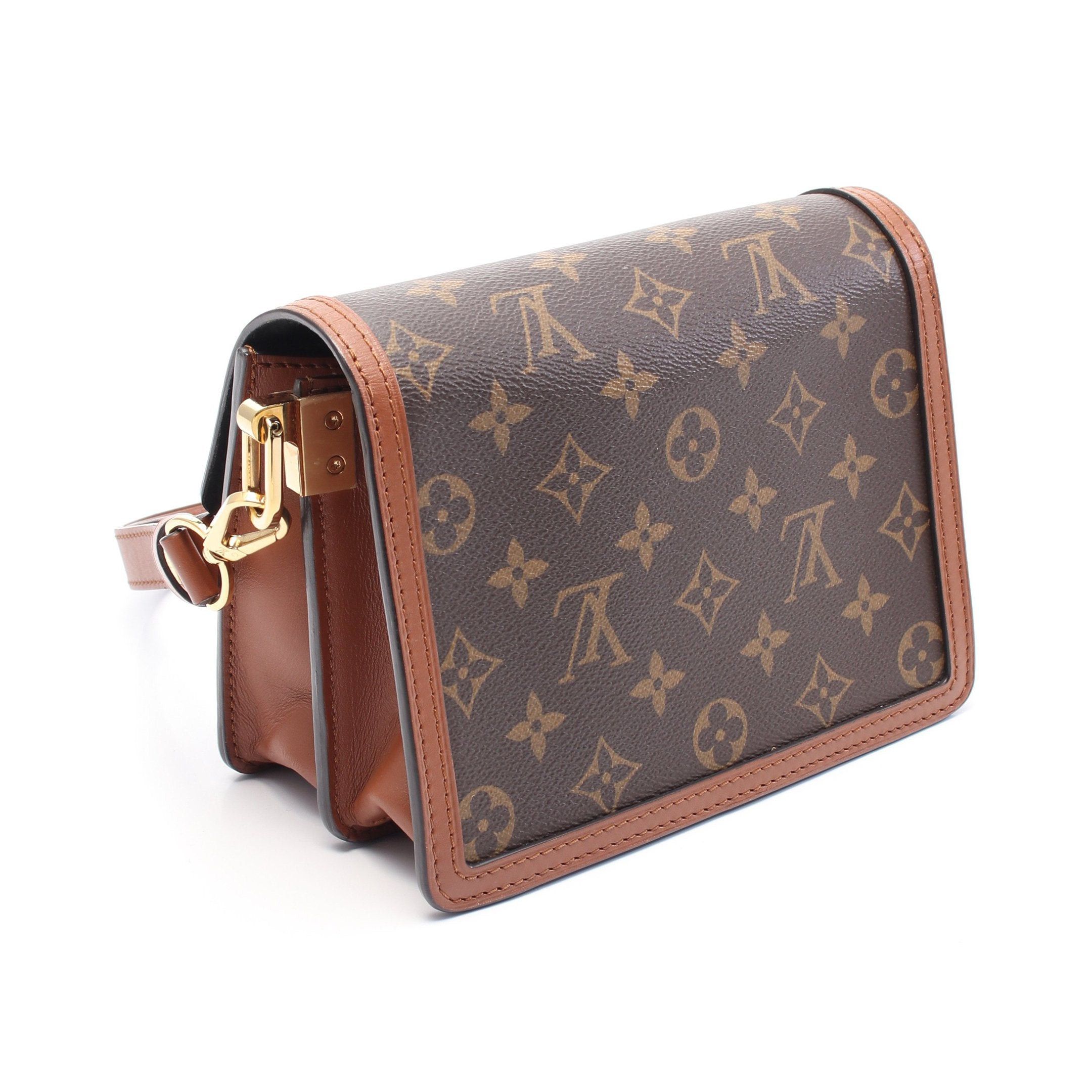 Louis Vuitton Louis Vuitton Dauphine Mini Monogram Reverse Shoulder Bag Leather Brown Beige Size ONE SIZE - 2 Thumbnail