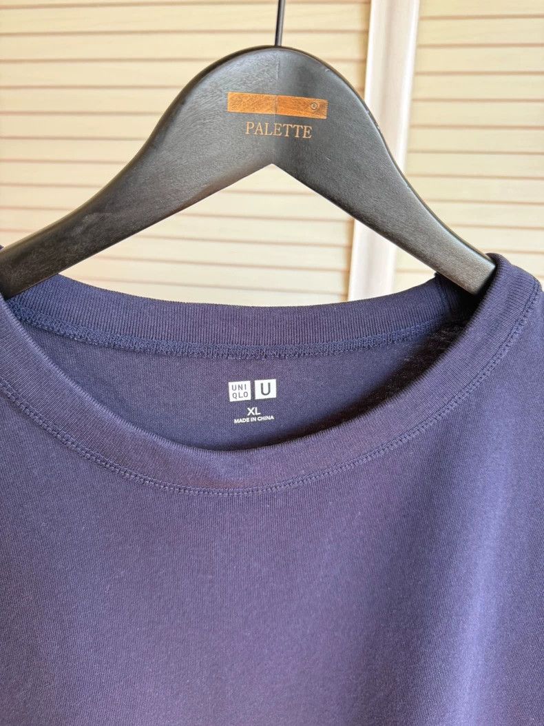Uniqlo Uniqlo U Series Blue Short Sleeve Shirt Size US XL / EU 56 / 4 - 3 Thumbnail