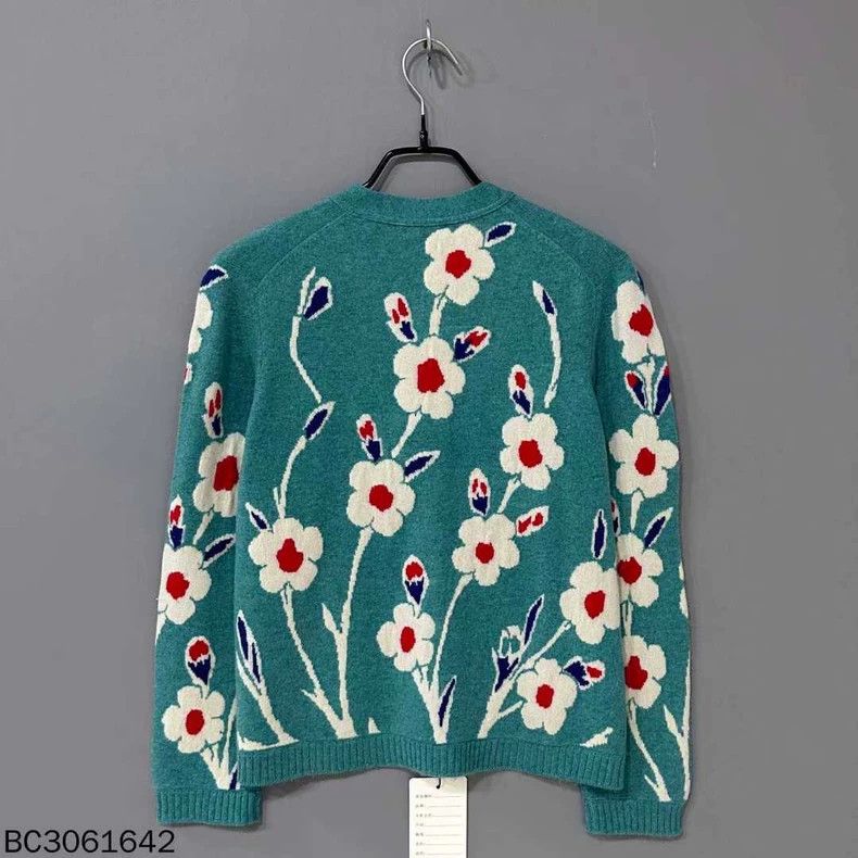 Chanel Dubai Series Floral Cashmere Cardigan Size M / US 6-8 / IT 42-44 - 3 Thumbnail
