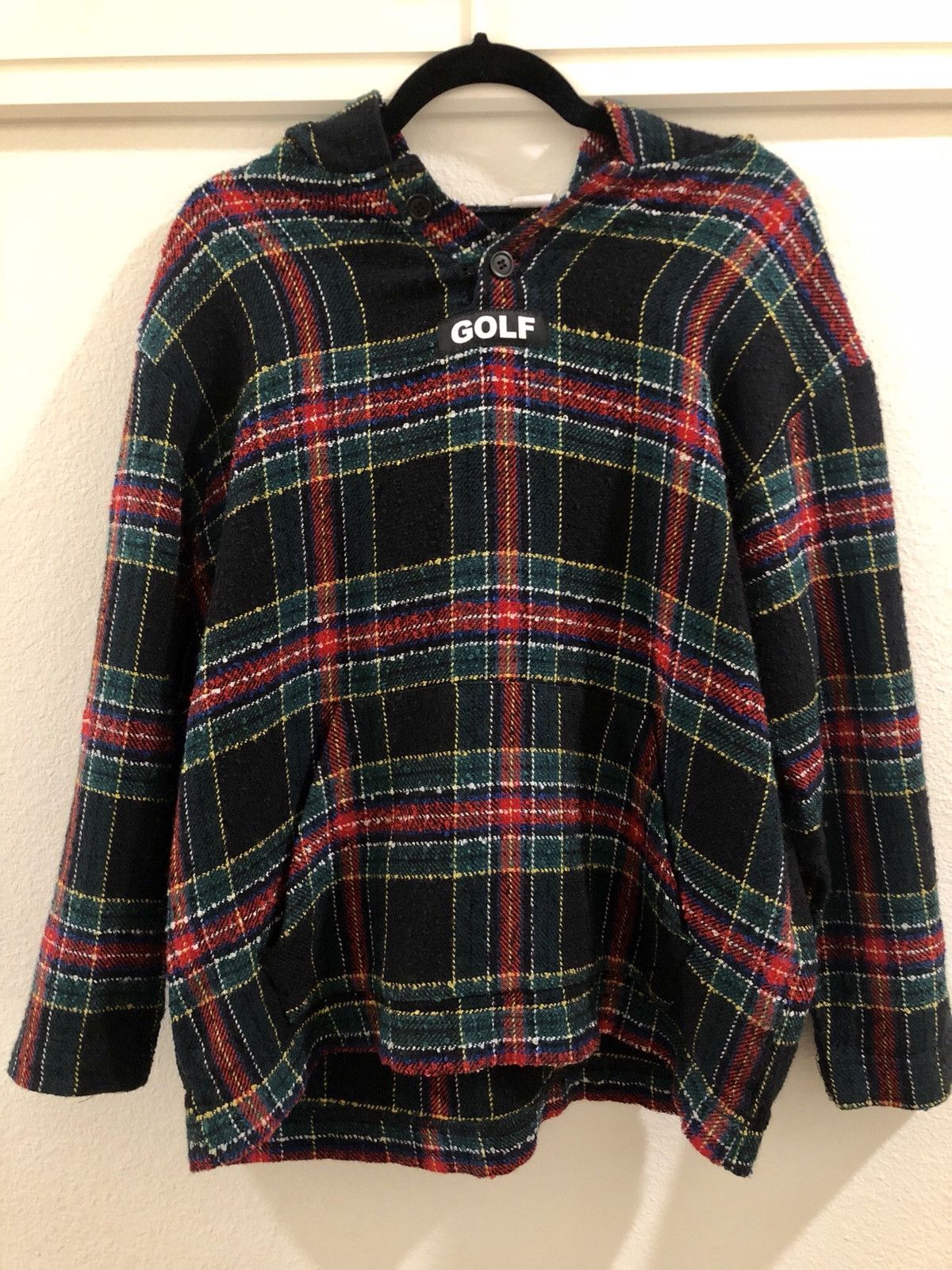 Golf wang store plaid hoodie