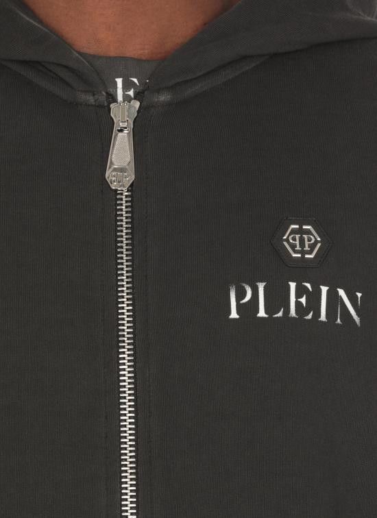 Philipp Plein PHILIPP PLEIN Men Hoodies PAECMJB3685 PTE003N02 Black Size US XL / EU 56 / 4 - 4 Thumbnail
