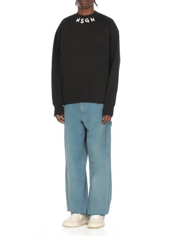 MSGM MSGM Men Hoodies 3840MM103 25700099 Black Size US M / EU 48-50 / 2 - 2 Thumbnail