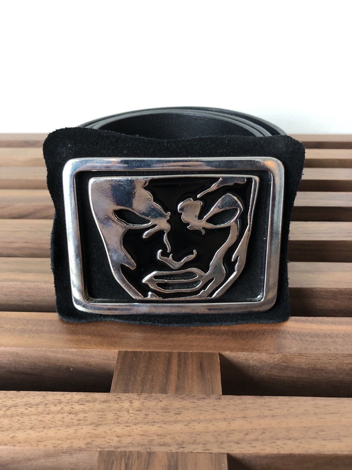 Hugo Boss Marvel leather belt HUGO - Smooth-leather belt with polished hardware - Black main image 2
