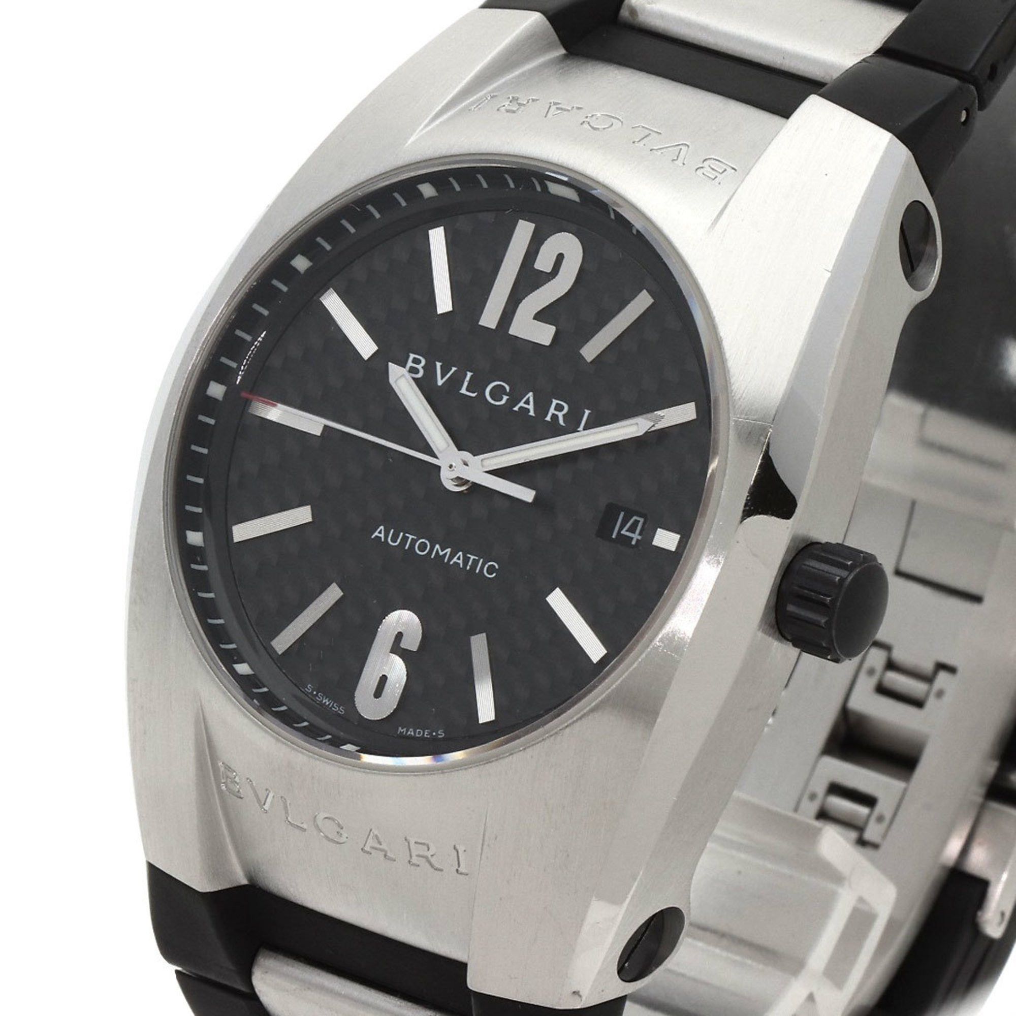 Bvlgari Bvlgari EG40 Ergon Carbon Watch Stainless Steel Rubber Men's Size ONE SIZE - 3 Thumbnail