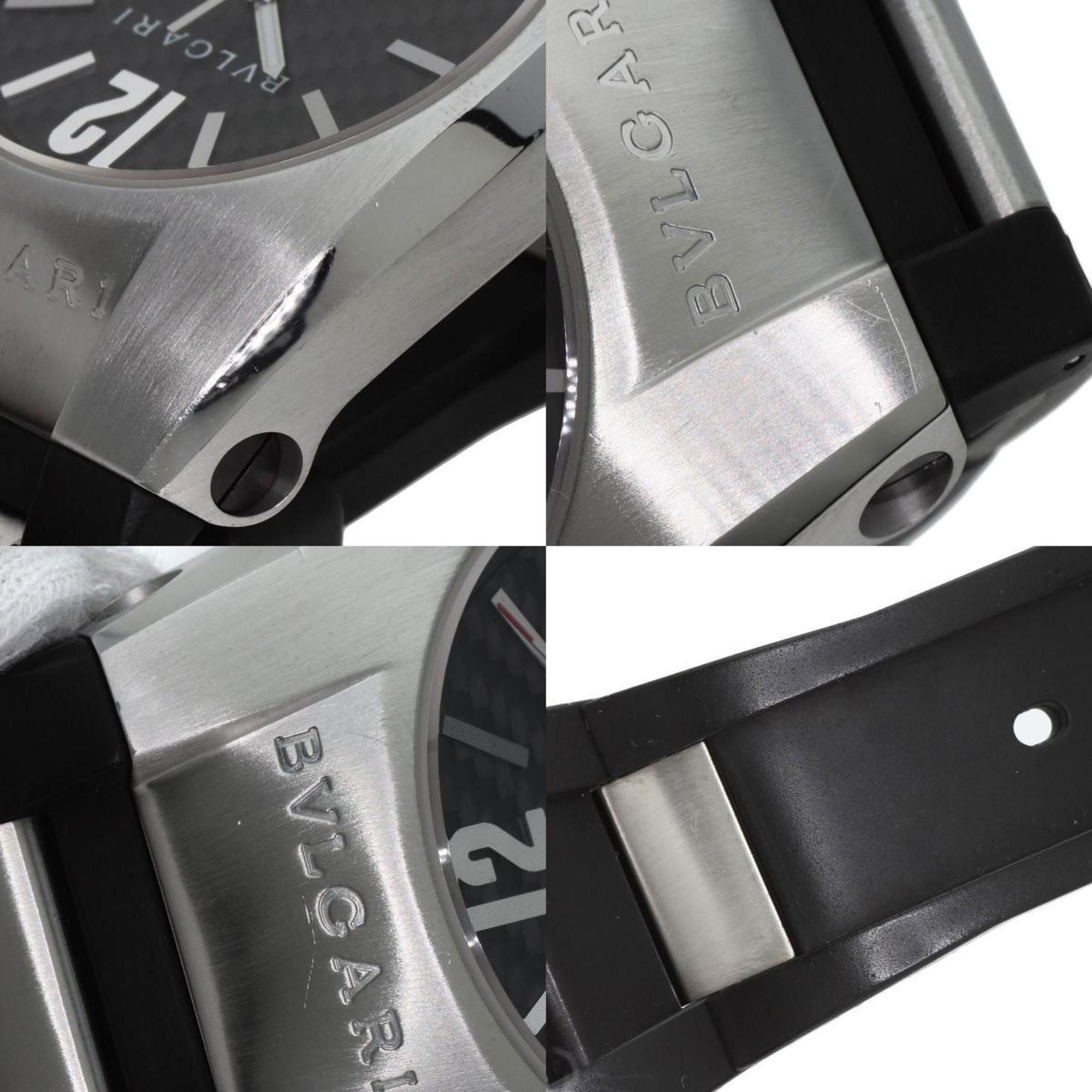 Bvlgari Bvlgari EG40 Ergon Carbon Watch Stainless Steel Rubber Men's Size ONE SIZE - 8 Thumbnail
