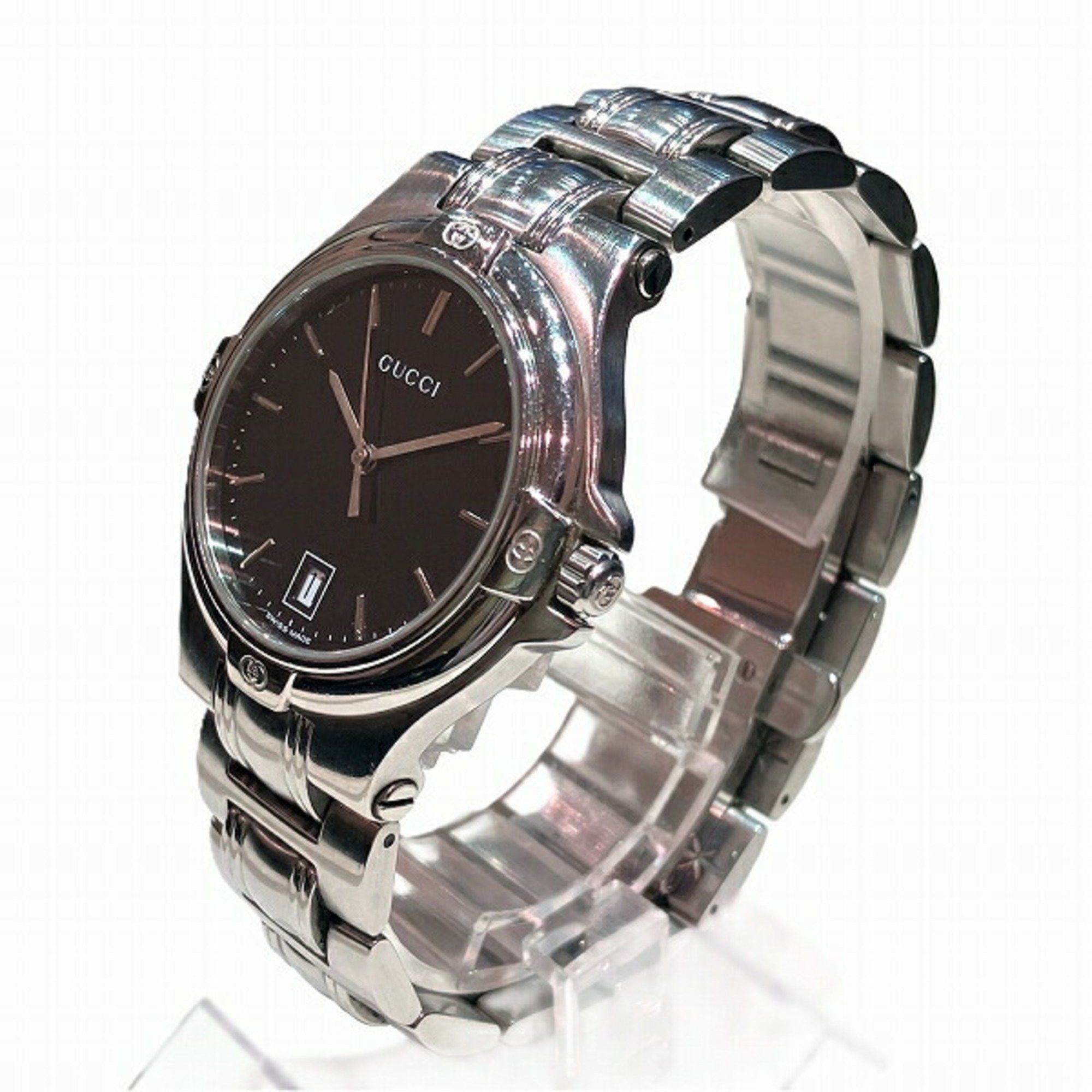 Gucci Gucci 9040M Black Dial Quartz Watch Men's Size ONE SIZE - 2 Thumbnail