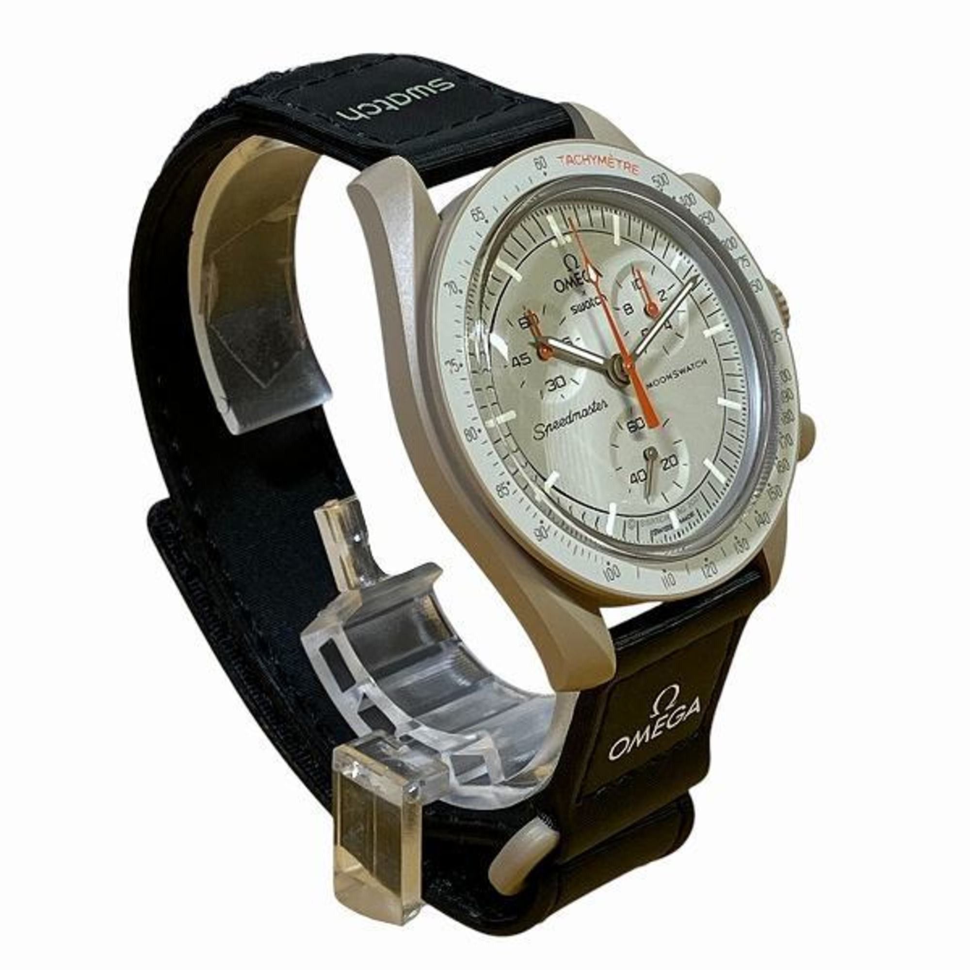Omega Omega x Swatch Moonwatch Mission to Jupiter SO33C100 Quartz Watch Men's Size ONE SIZE - 3 Thumbnail