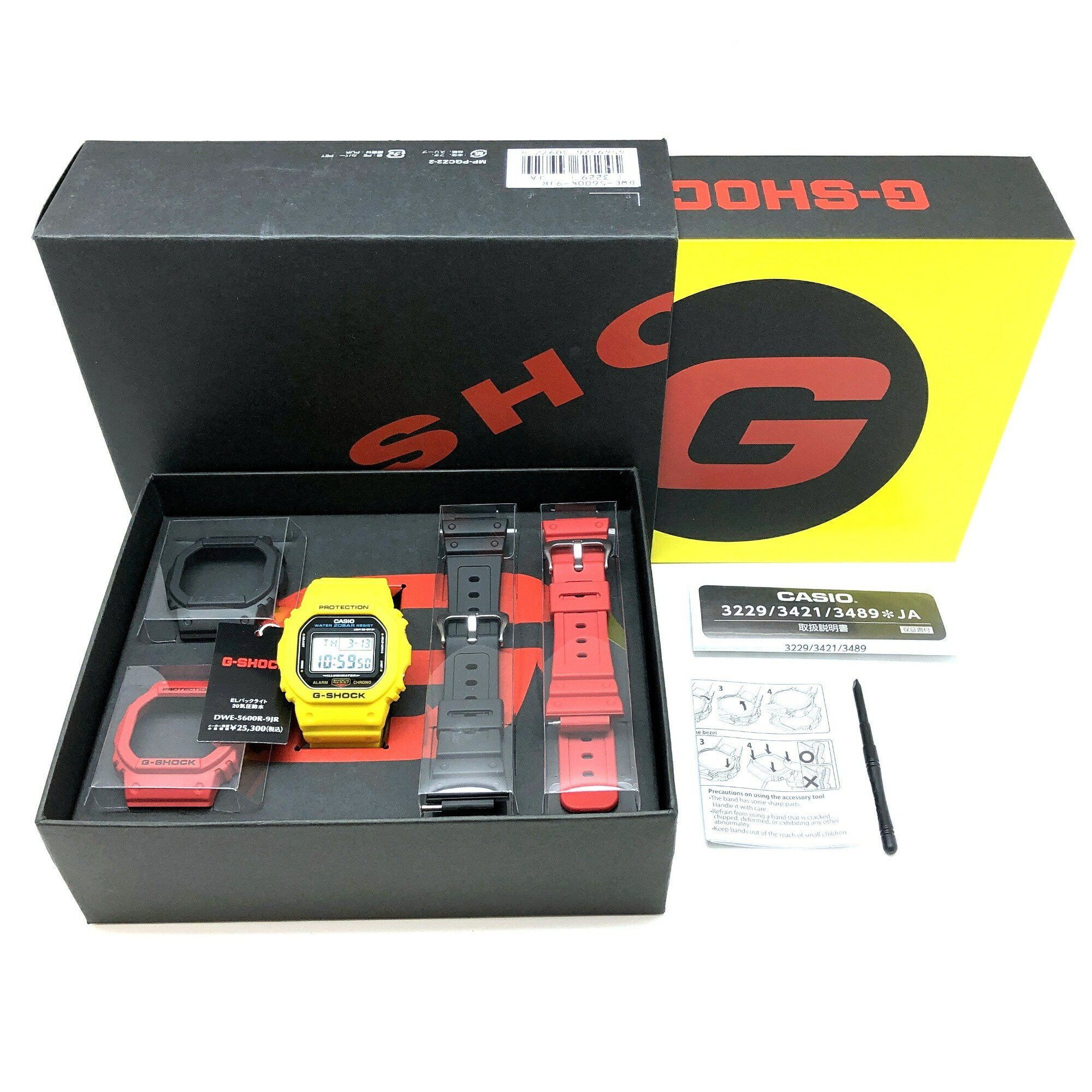 Casio G-SHOCK CASIO Watch DWE-5600R-9 Reprint Yellow Speed Initial Color Revival Replacement Belt and Bezel Set DW-5600C-9B Reproduction Model Released in October 2021 Mikunigaoka Store ITJ981YE6WUU Size ONE SIZE - 10 Thumbnail
