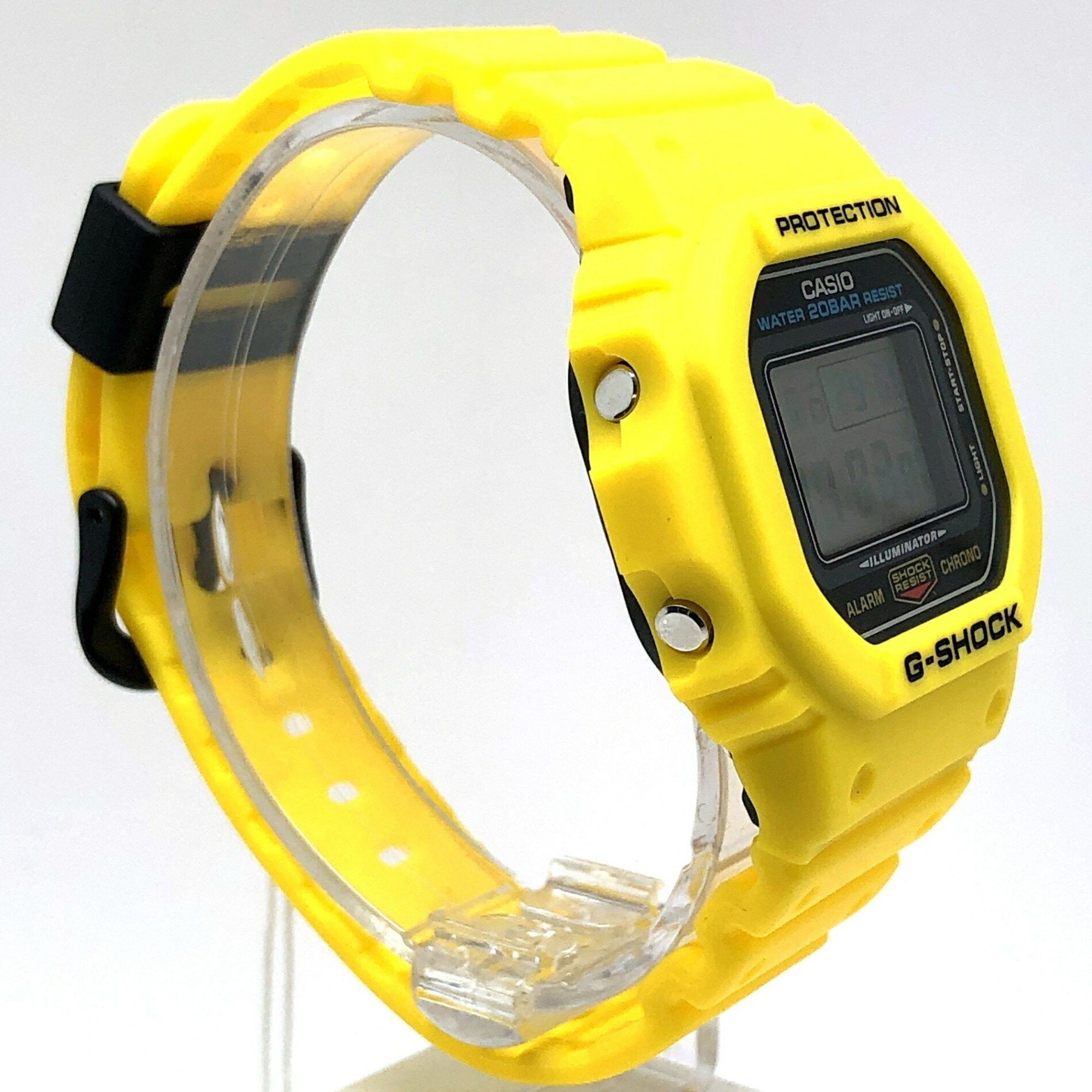 Casio G-SHOCK CASIO Watch DWE-5600R-9 Reprint Yellow Speed Initial Color Revival Replacement Belt and Bezel Set DW-5600C-9B Reproduction Model Released in October 2021 Mikunigaoka Store ITJ981YE6WUU Size ONE SIZE - 2 Thumbnail