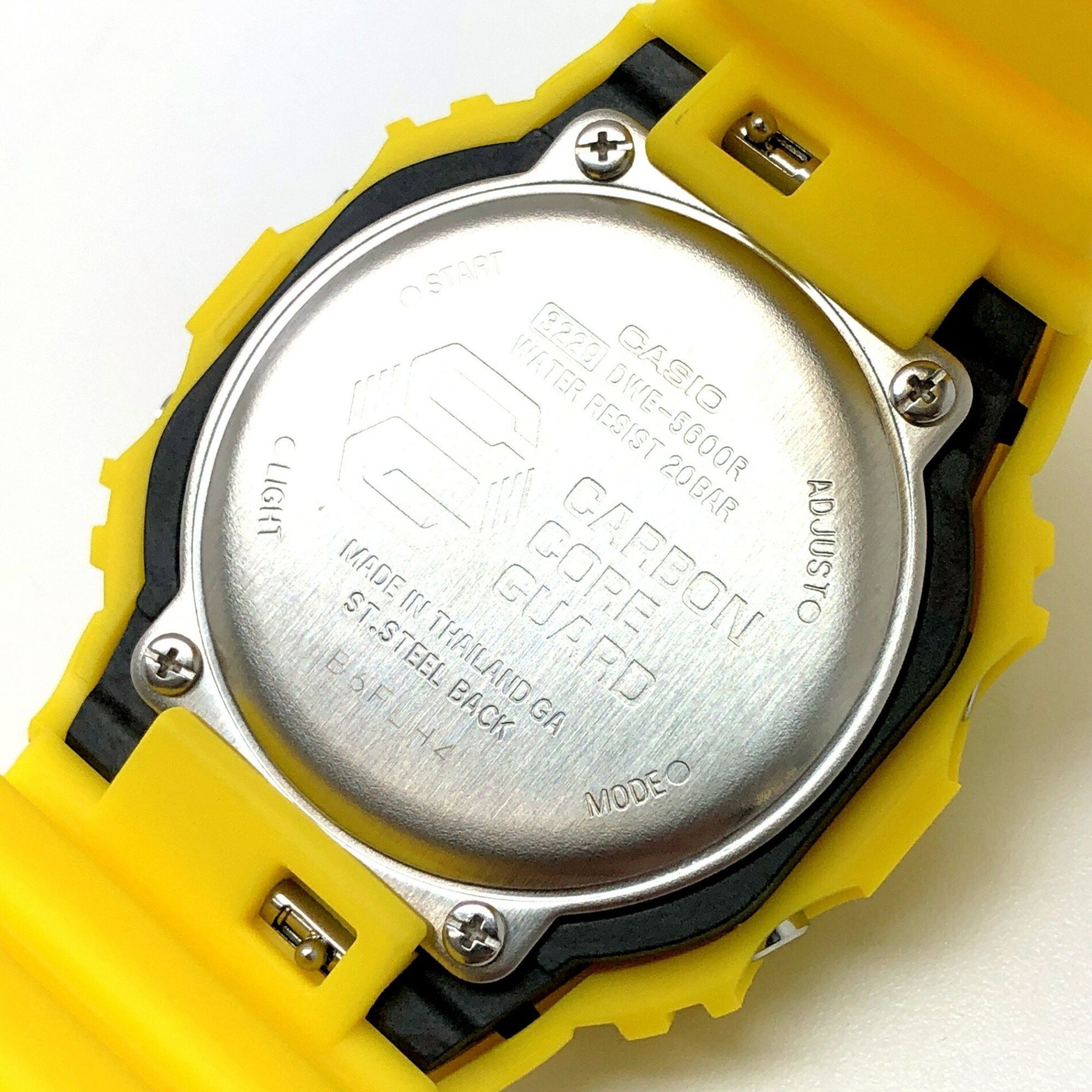 Casio G-SHOCK CASIO Watch DWE-5600R-9 Reprint Yellow Speed Initial Color Revival Replacement Belt and Bezel Set DW-5600C-9B Reproduction Model Released in October 2021 Mikunigaoka Store ITJ981YE6WUU Size ONE SIZE - 8 Thumbnail