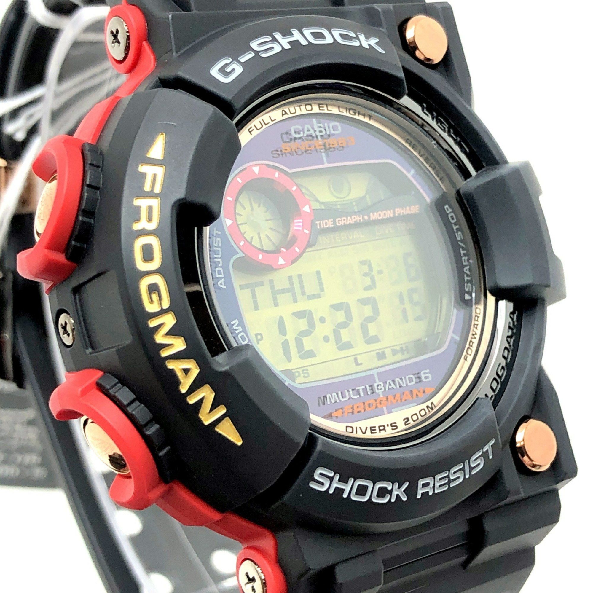 Casio G-SHOCK CASIO Watch GWF-1035F-1 FROGMAN 35th ANNIVERSARY MAGMA OCEAN Frogman Anniversary Limited Edition Magma Ocean Radio Solar Black x Red Rose Gold Released November 2018 Mikunigaoka Store ITM17YH4QIT4 Size ONE SIZE - 4 Thumbnail