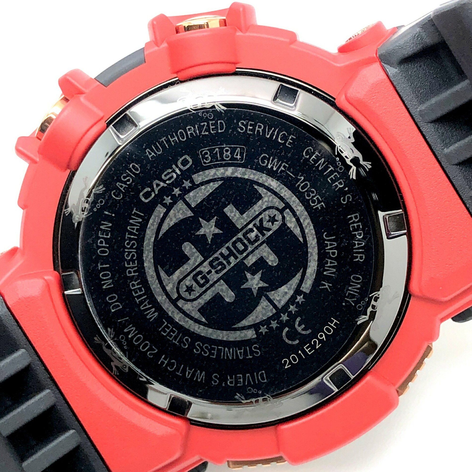 Casio G-SHOCK CASIO Watch GWF-1035F-1 FROGMAN 35th ANNIVERSARY MAGMA OCEAN Frogman Anniversary Limited Edition Magma Ocean Radio Solar Black x Red Rose Gold Released November 2018 Mikunigaoka Store ITM17YH4QIT4 Size ONE SIZE - 8 Thumbnail