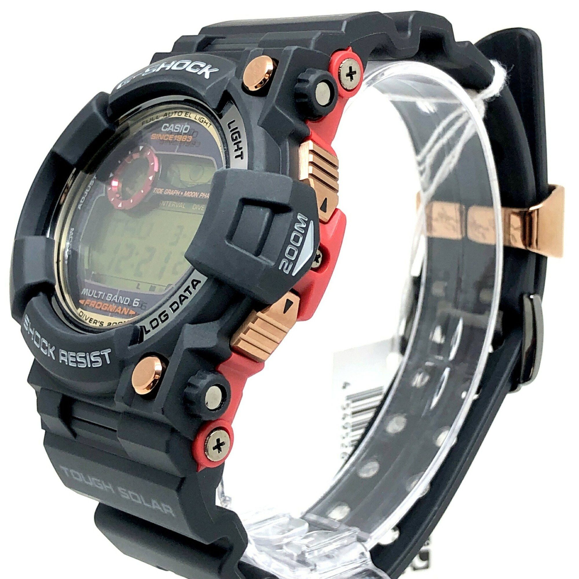Casio G-SHOCK CASIO Watch GWF-1035F-1 FROGMAN 35th ANNIVERSARY MAGMA OCEAN Frogman Anniversary Limited Edition Magma Ocean Radio Solar Black x Red Rose Gold Released November 2018 Mikunigaoka Store ITM17YH4QIT4 Size ONE SIZE - 3 Thumbnail