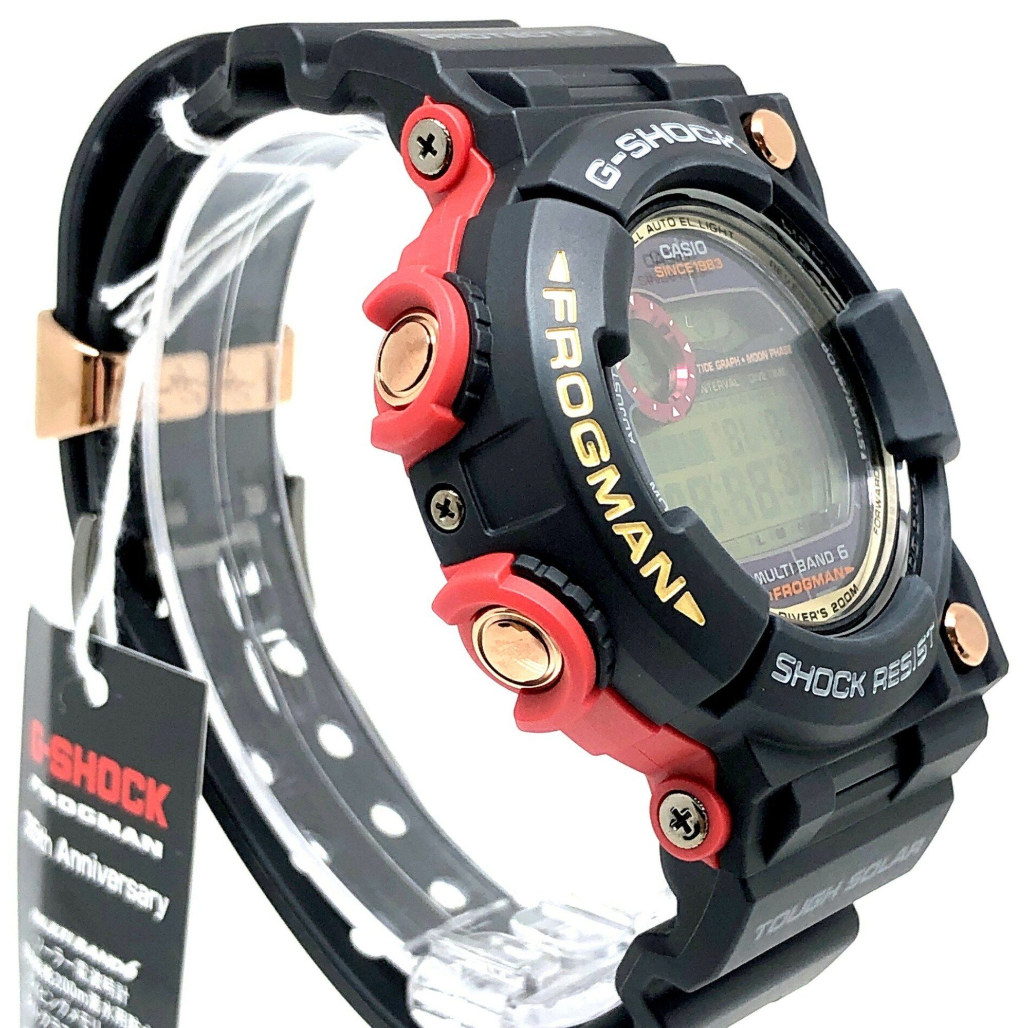 Casio G-SHOCK CASIO Watch GWF-1035F-1 FROGMAN 35th ANNIVERSARY MAGMA OCEAN Frogman Anniversary Limited Edition Magma Ocean Radio Solar Black x Red Rose Gold Released November 2018 Mikunigaoka Store ITM17YH4QIT4 Size ONE SIZE - 2 Thumbnail