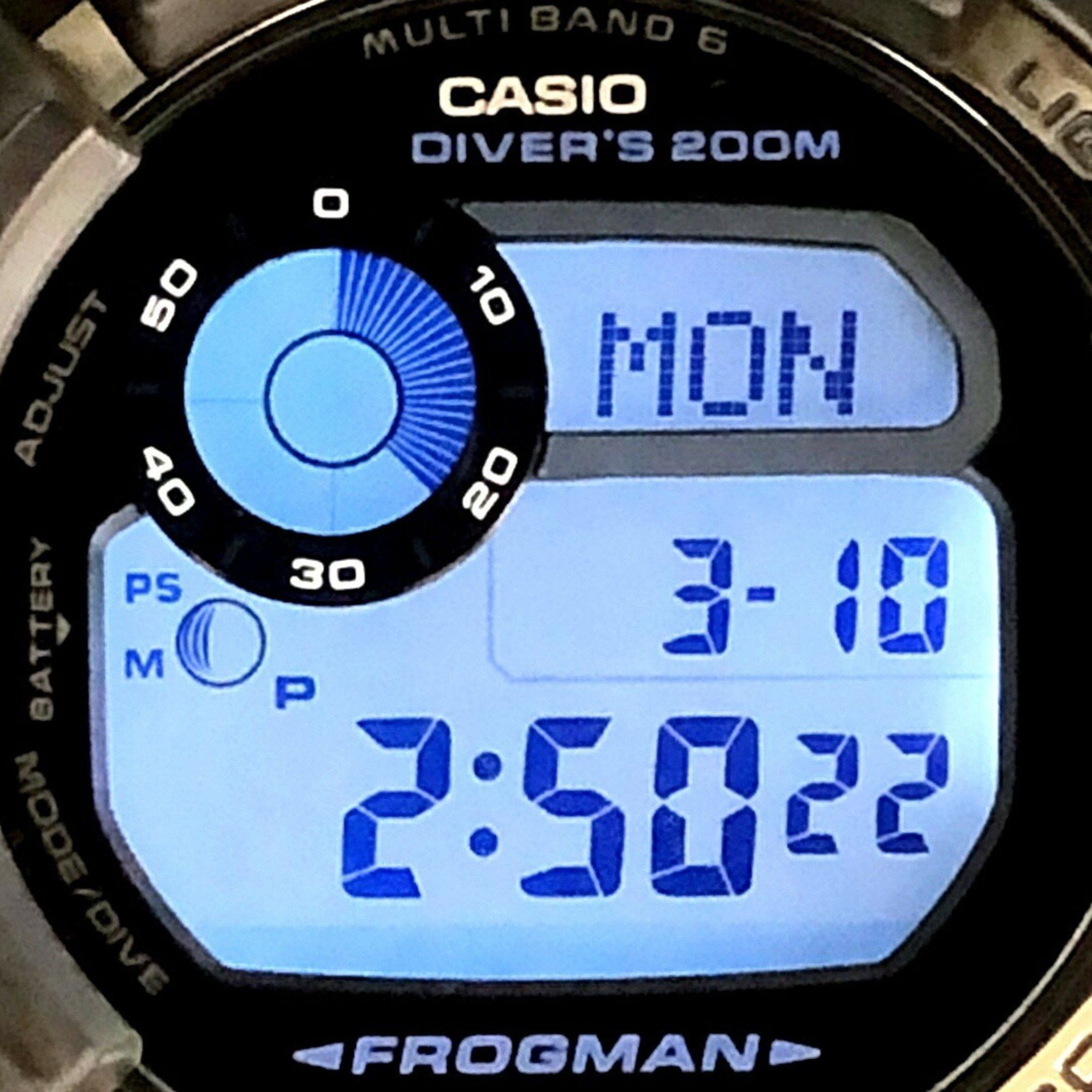 Casio G-SHOCK CASIO Watch GWF-D1000B-1 FROGMAN 6th Generation Frogman Radio Solar Triple Sensor High Brightness LED Backlight Internal Anti-Reflection Coating Sapphire Glass Long Band Released June 2016 Mikunigaoka Store ITD9KYVRRQSD Size ONE SIZE - 9 Thumbnail