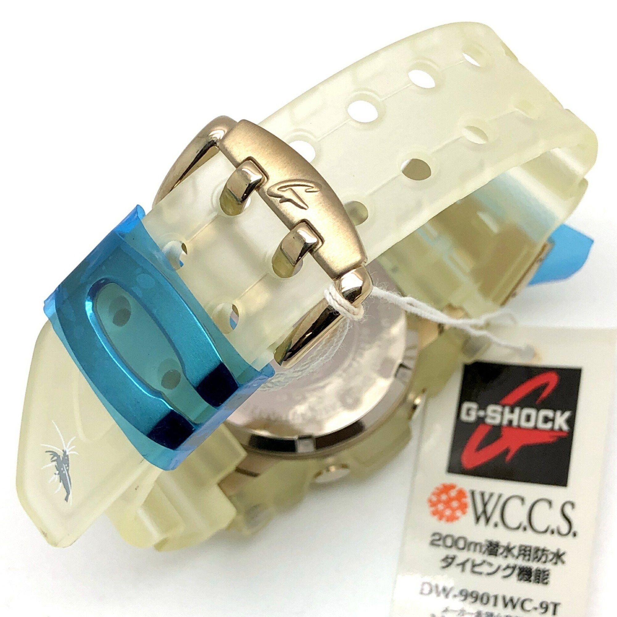 Casio G-SHOCK CASIO Watch DW-9900WC-9T FROGMAN WCCS White Skeleton Titanium Case Double Manta EL Gold World Coral Reef Conservation Society Released June 1999 Mikunigaoka Store ITFM8QWQLLO8 Size ONE SIZE - 7 Thumbnail