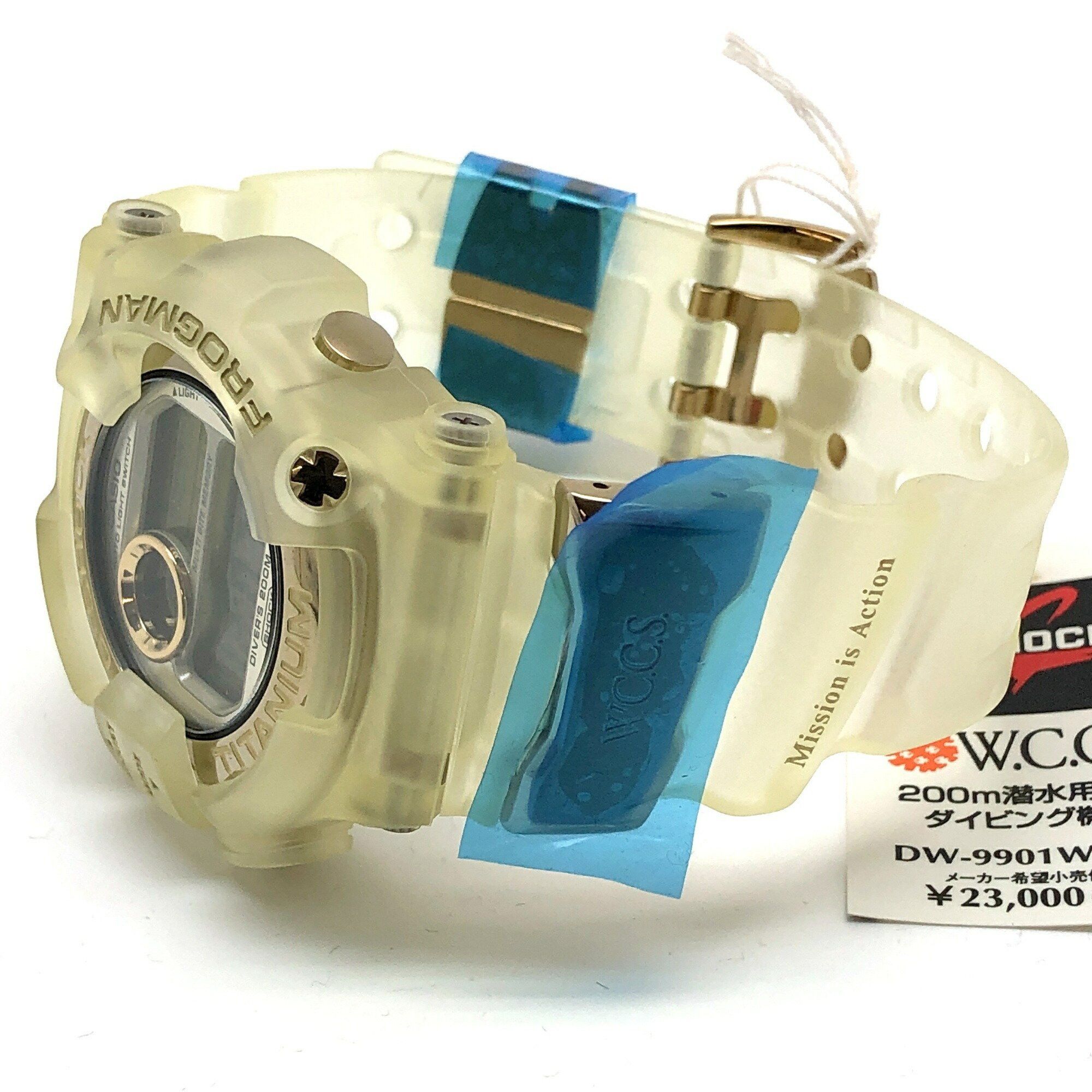 Casio G-SHOCK CASIO Watch DW-9900WC-9T FROGMAN WCCS White Skeleton Titanium Case Double Manta EL Gold World Coral Reef Conservation Society Released June 1999 Mikunigaoka Store ITFM8QWQLLO8 Size ONE SIZE - 5 Thumbnail