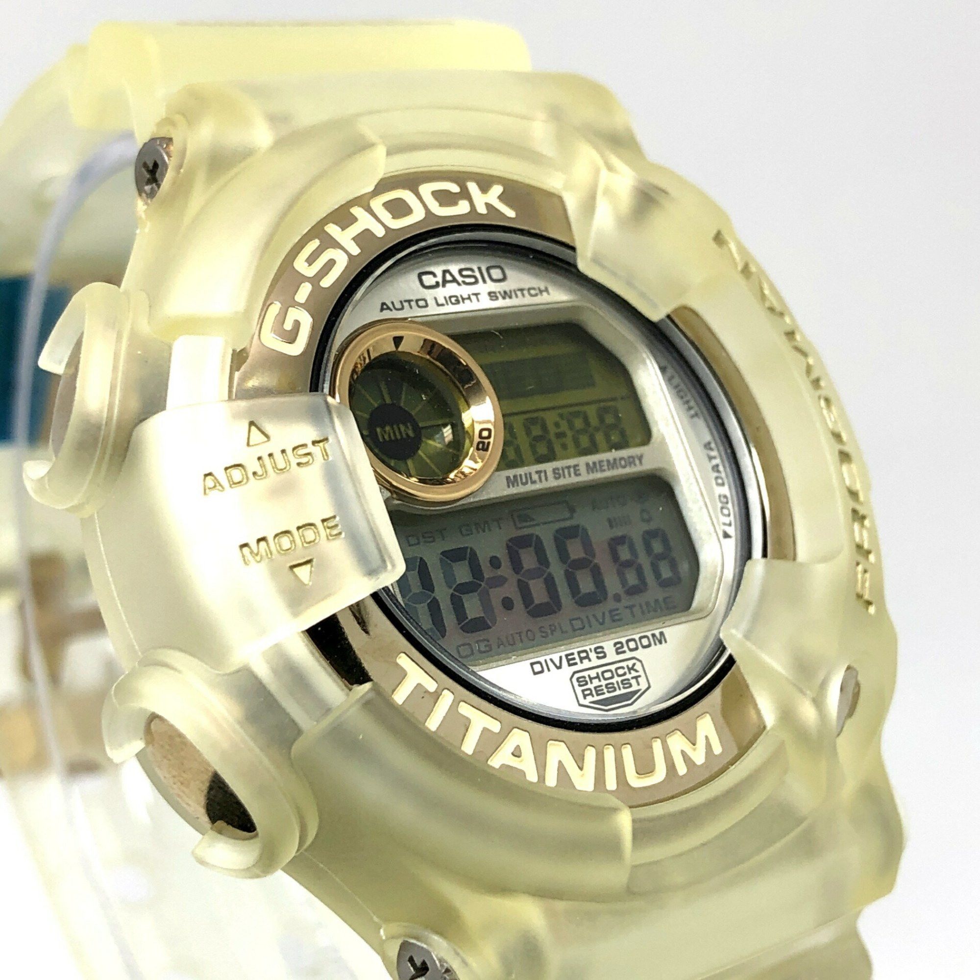 Casio G-SHOCK CASIO Watch DW-9900WC-9T FROGMAN WCCS White Skeleton Titanium Case Double Manta EL Gold World Coral Reef Conservation Society Released June 1999 Mikunigaoka Store ITFM8QWQLLO8 Size ONE SIZE - 4 Thumbnail