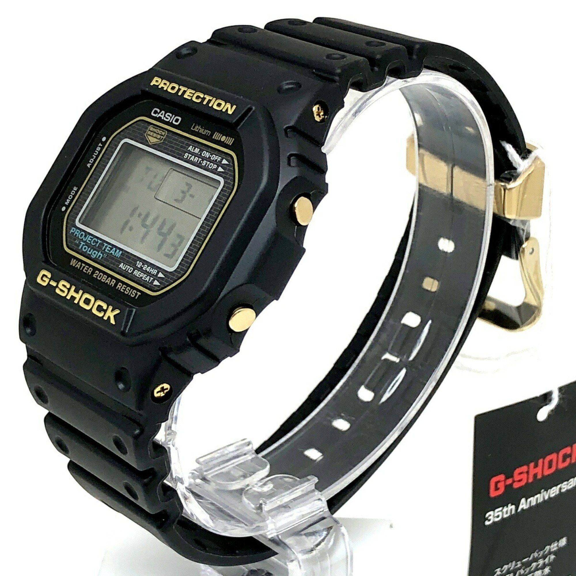 Casio G-SHOCK CASIO Watch DW-5035D-1B 30th ANNIVERSARY 35th Anniversary Limited Edition Screwback Black x Gold 5000SERIES Released in April 2018 Mikunigaoka Store IT6MQK5YV03K Size ONE SIZE - 3 Thumbnail