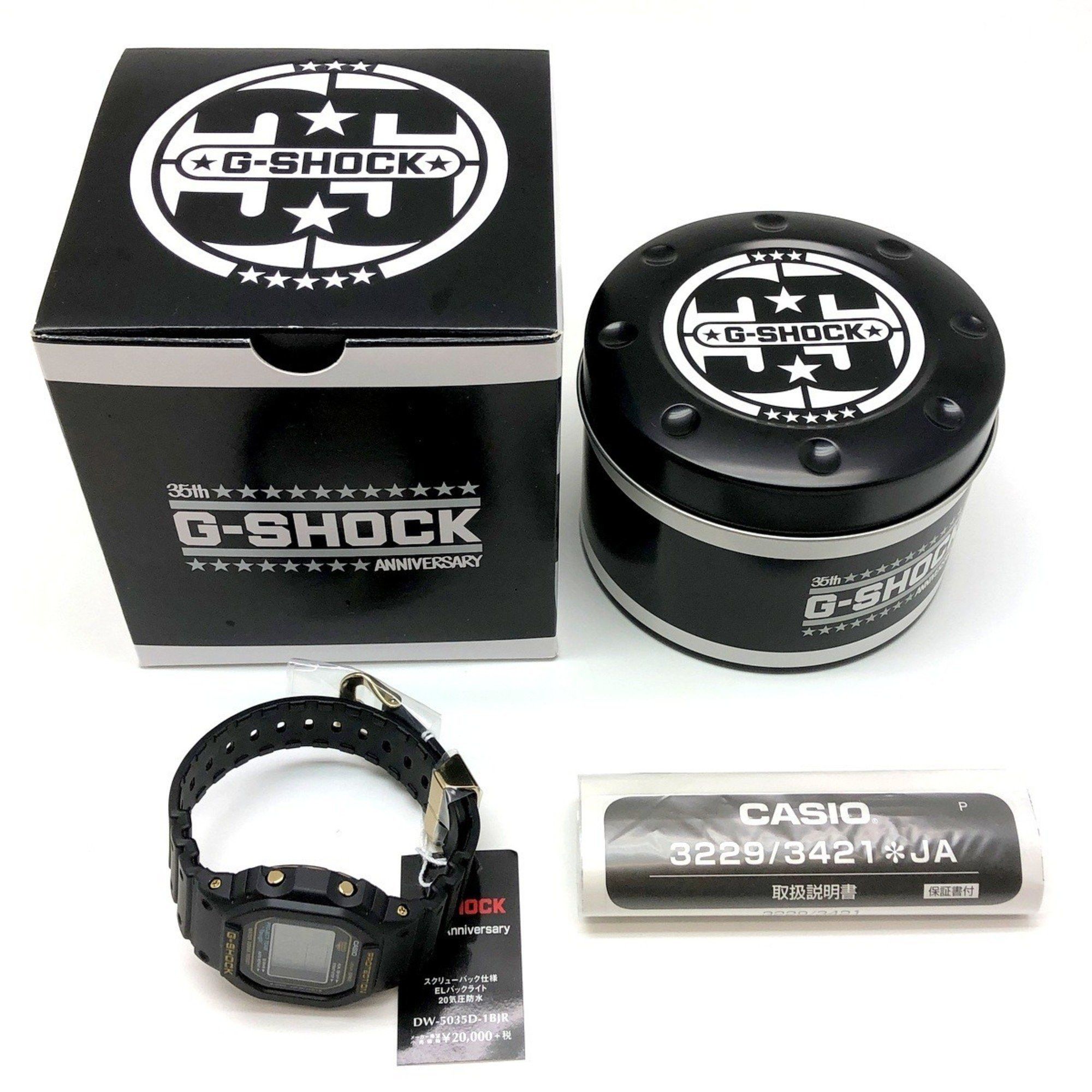 Casio G-SHOCK CASIO Watch DW-5035D-1B 30th ANNIVERSARY 35th Anniversary Limited Edition Screwback Black x Gold 5000SERIES Released in April 2018 Mikunigaoka Store IT6MQK5YV03K Size ONE SIZE - 10 Thumbnail