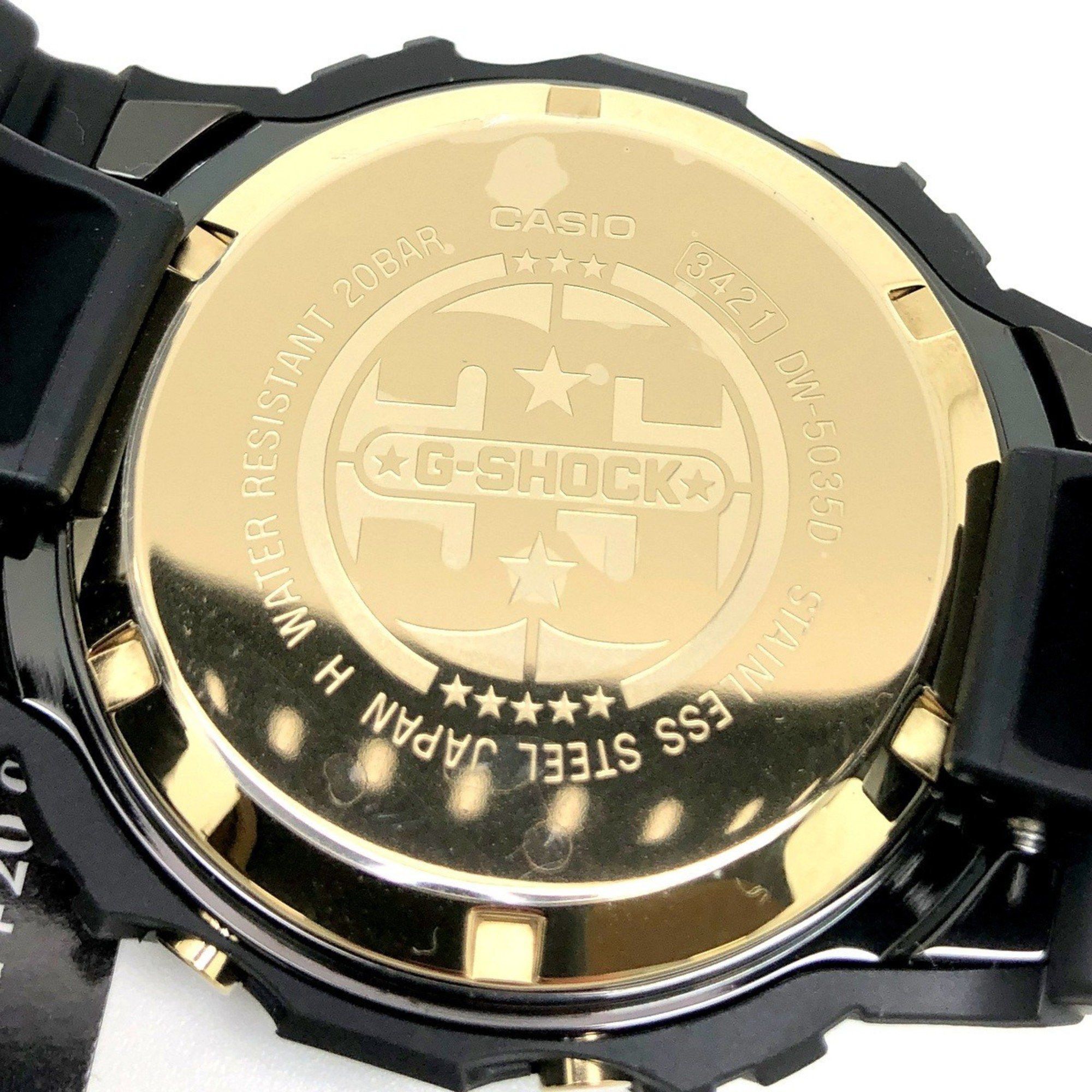 Casio G-SHOCK CASIO Watch DW-5035D-1B 30th ANNIVERSARY 35th Anniversary Limited Edition Screwback Black x Gold 5000SERIES Released in April 2018 Mikunigaoka Store IT6MQK5YV03K Size ONE SIZE - 8 Thumbnail