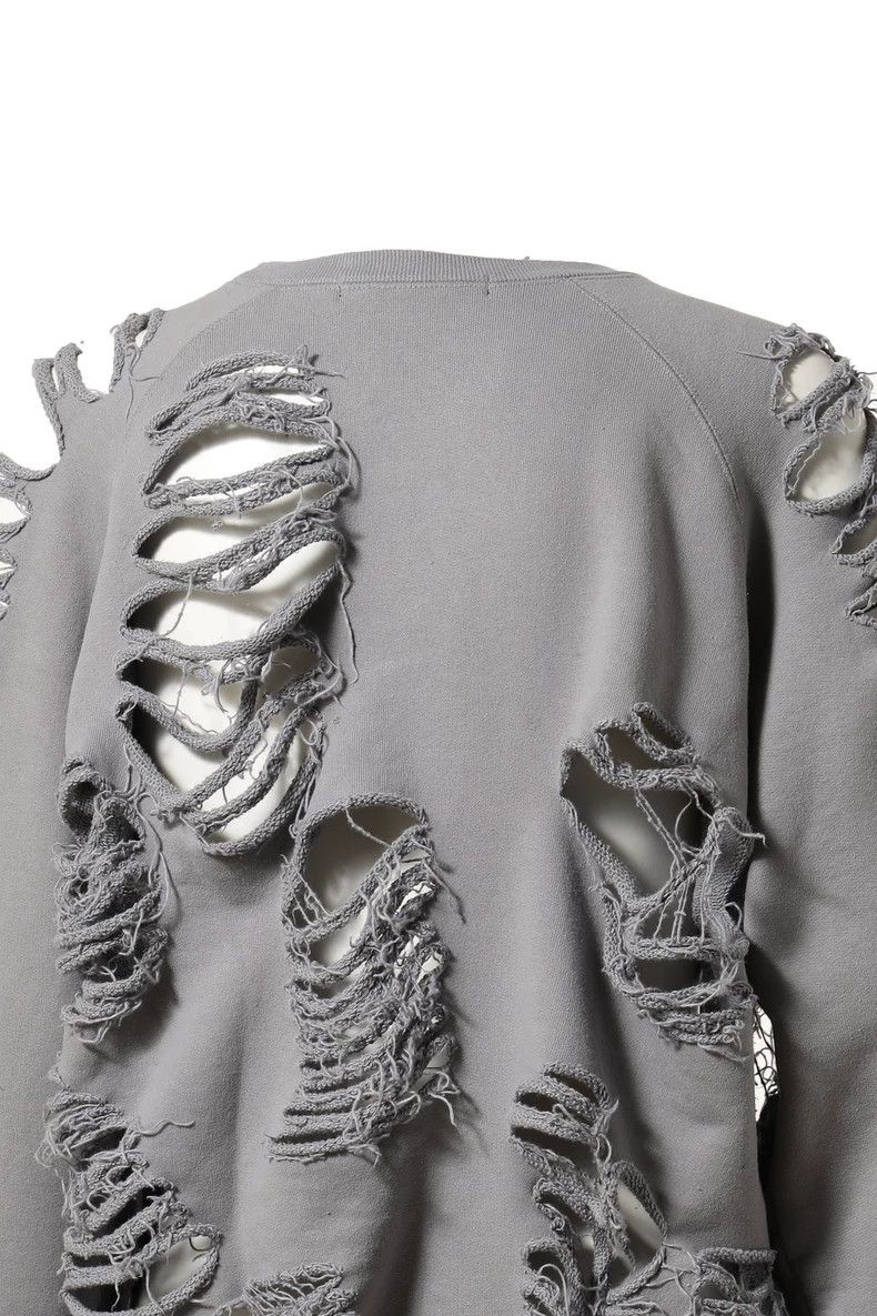 Jun Nakayama Distressed Crewneck Sweatshirt