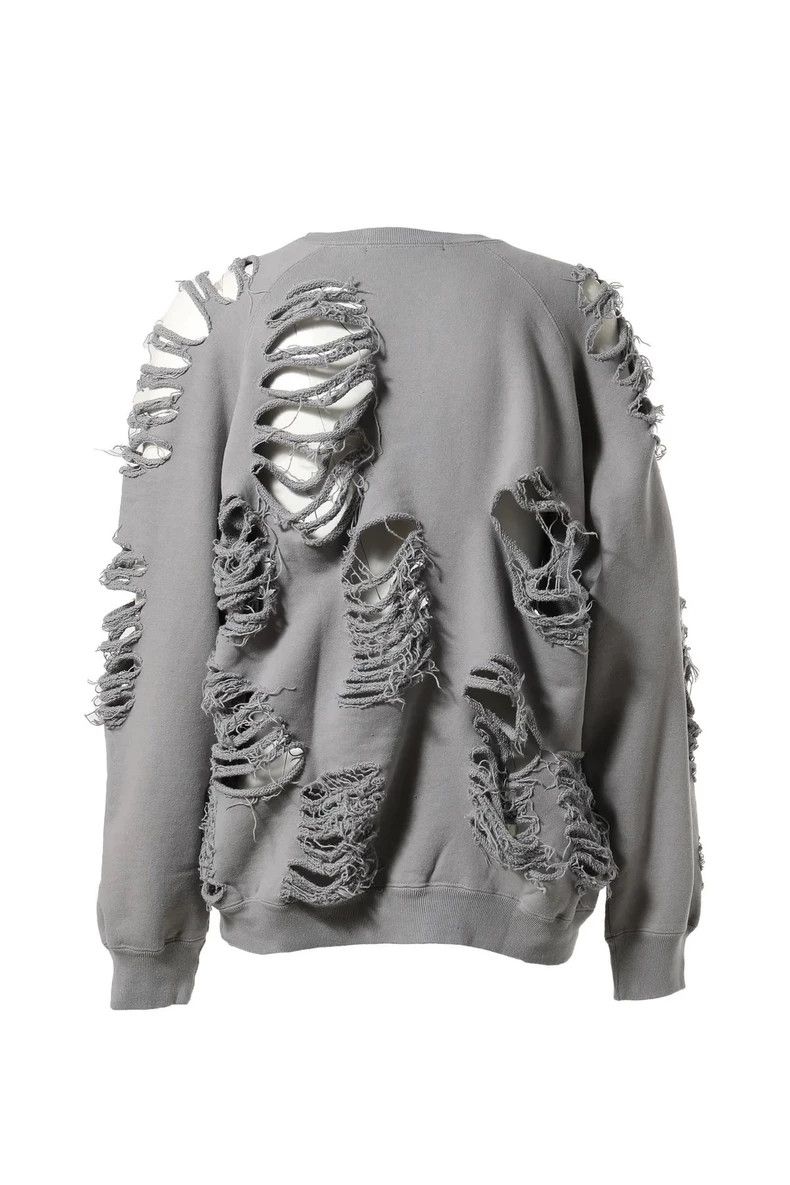 Jun Nakayama Distressed Crewneck Sweatshirt JUN NAKAYAMA