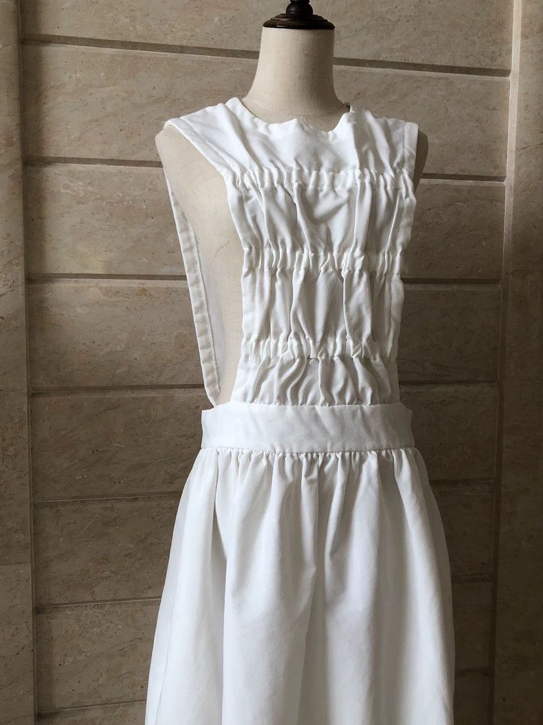 Comme des Garcons White Suspender Dress by COMME des GARCONS-dmc Size S / US 4 / IT 40 - 4 Thumbnail