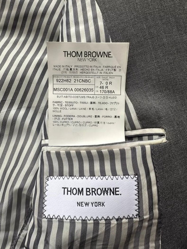 Thom Browne Classic Grey Suit by Thom Browne-dmc Size US 26 / EU 42 - 4 Thumbnail