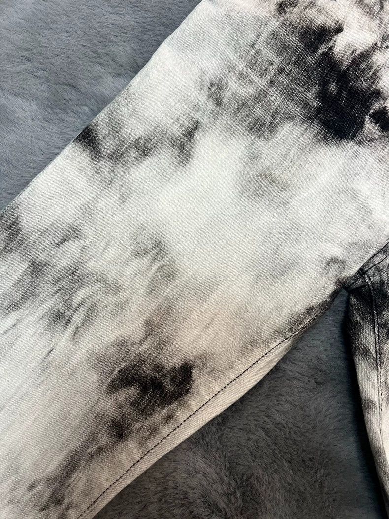 Saint Laurent Paris Black and White Rendered Denim Pants-dmc Size US 31 - 6 Thumbnail