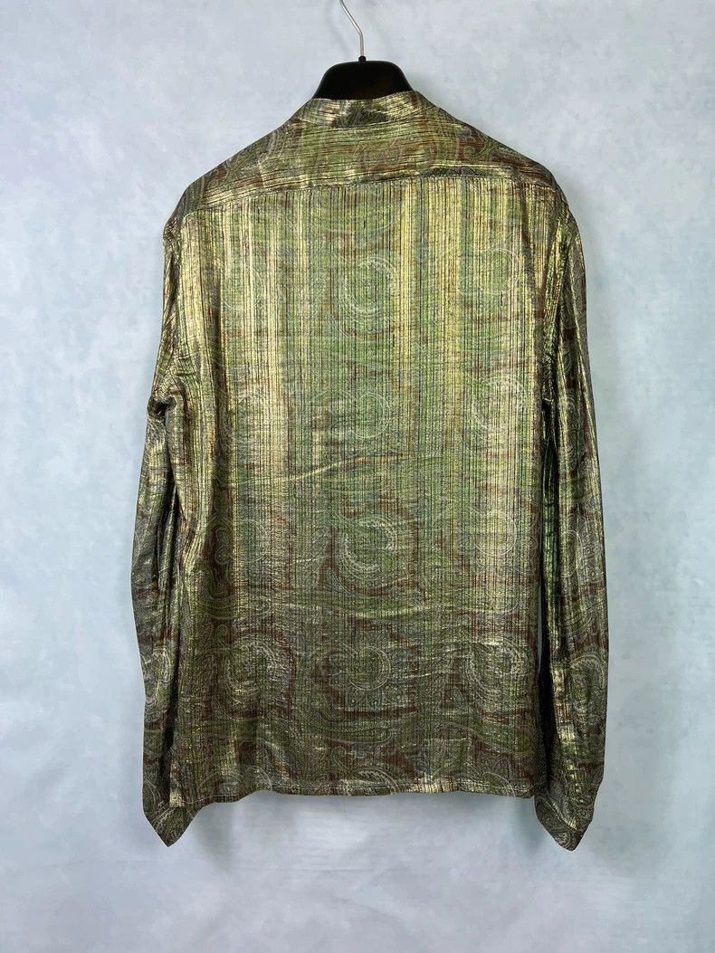 Saint Laurent Paris Saint Laurent Silk Patterned Long Sleeve Shirt-dmc Size US M / EU 48-50 / 2 - 2 Thumbnail