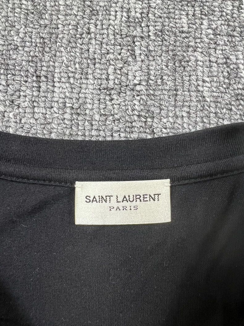 Saint Laurent Paris Saint Laurent Black Gold Stripe Short Sleeve Tee-dmc Size US M / EU 48-50 / 2 - 4 Thumbnail