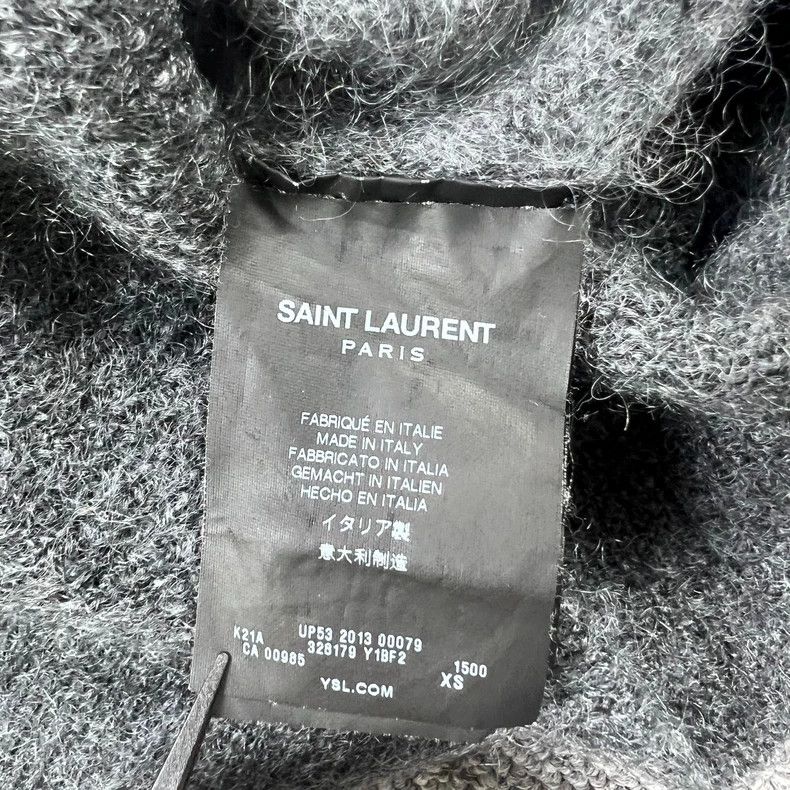 Saint Laurent Paris Saint Laurent Ghost Grey Wool Sweater-dmc Size US XS / EU 42 / 0 - 4 Thumbnail