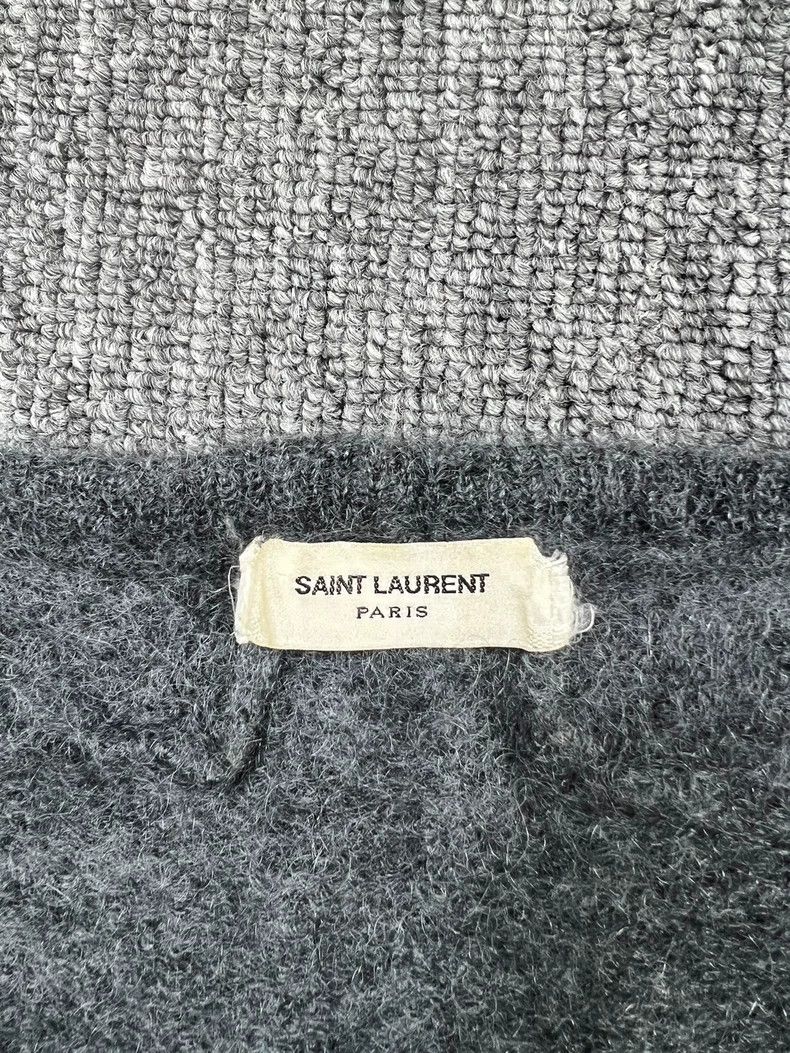 Saint Laurent Paris Saint Laurent Ghost Grey Wool Sweater-dmc Size US XS / EU 42 / 0 - 3 Thumbnail