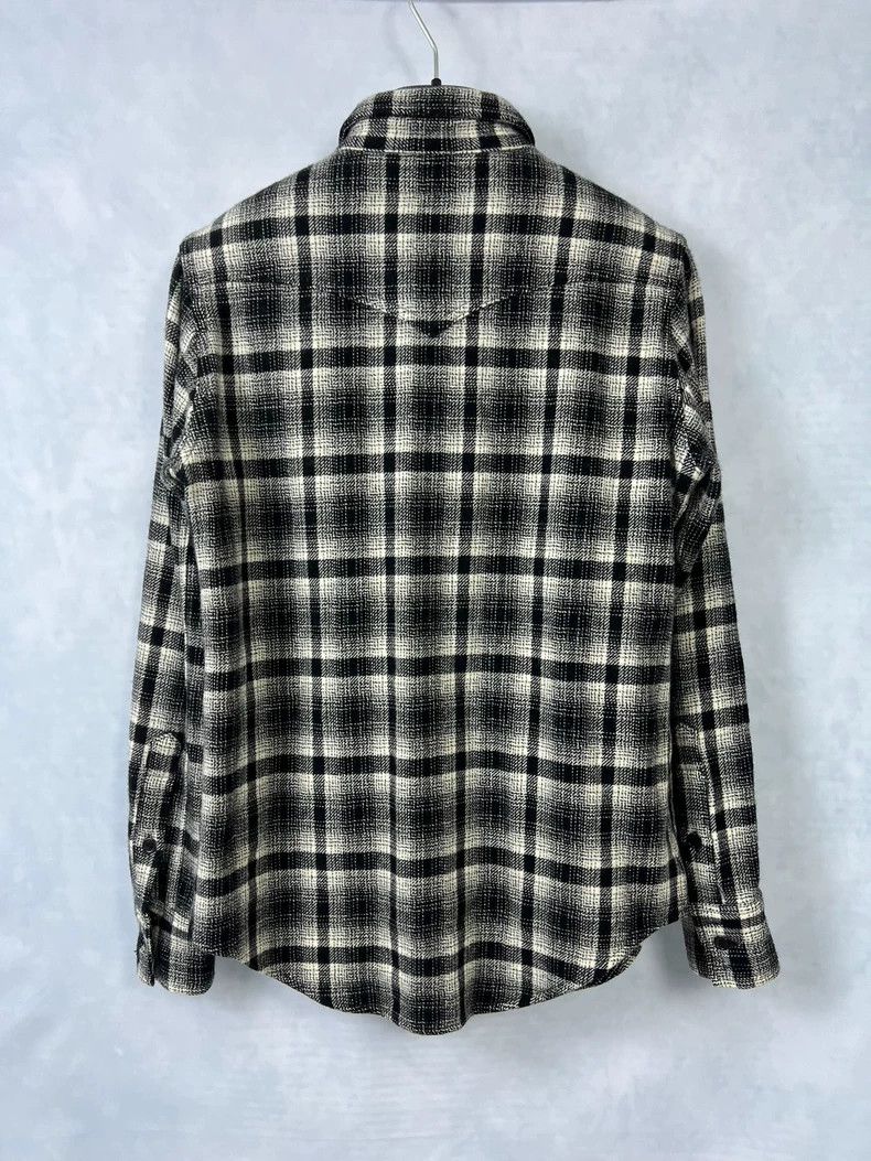 Yves Saint Laurent Black and White Plaid Wool Shirt-dmc Size US XS / EU 42 / 0 - 2 Thumbnail
