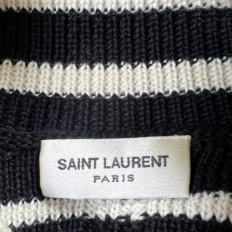 Yves Saint Laurent Black and White Striped Turtleneck Sweater-dmc Size US XS / EU 42 / 0 - 3 Thumbnail