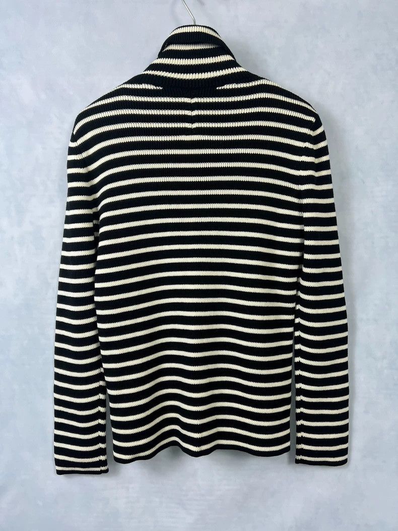 Yves Saint Laurent Black and White Striped Turtleneck Sweater-dmc Size US XS / EU 42 / 0 - 2 Thumbnail