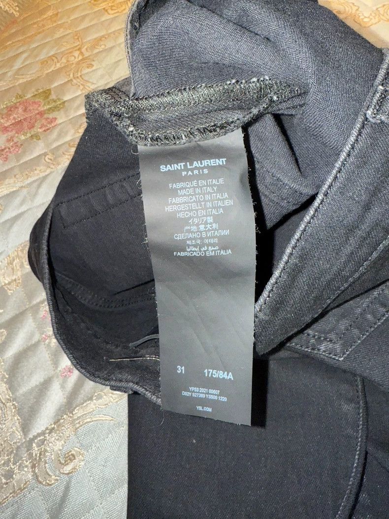 Yves Saint Laurent Black Saint Laurent Basic Jeans-dmc Size US 31 - 3 Thumbnail