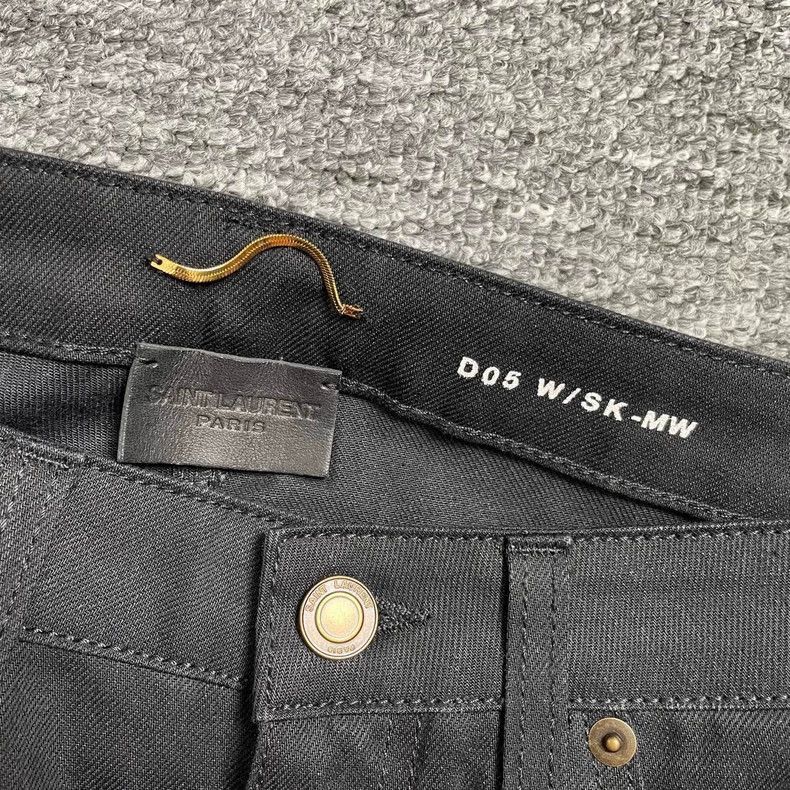 Saint Laurent Paris Black Saint Laurent Straight Leg Pants-dmc Size US 27 - 4 Thumbnail