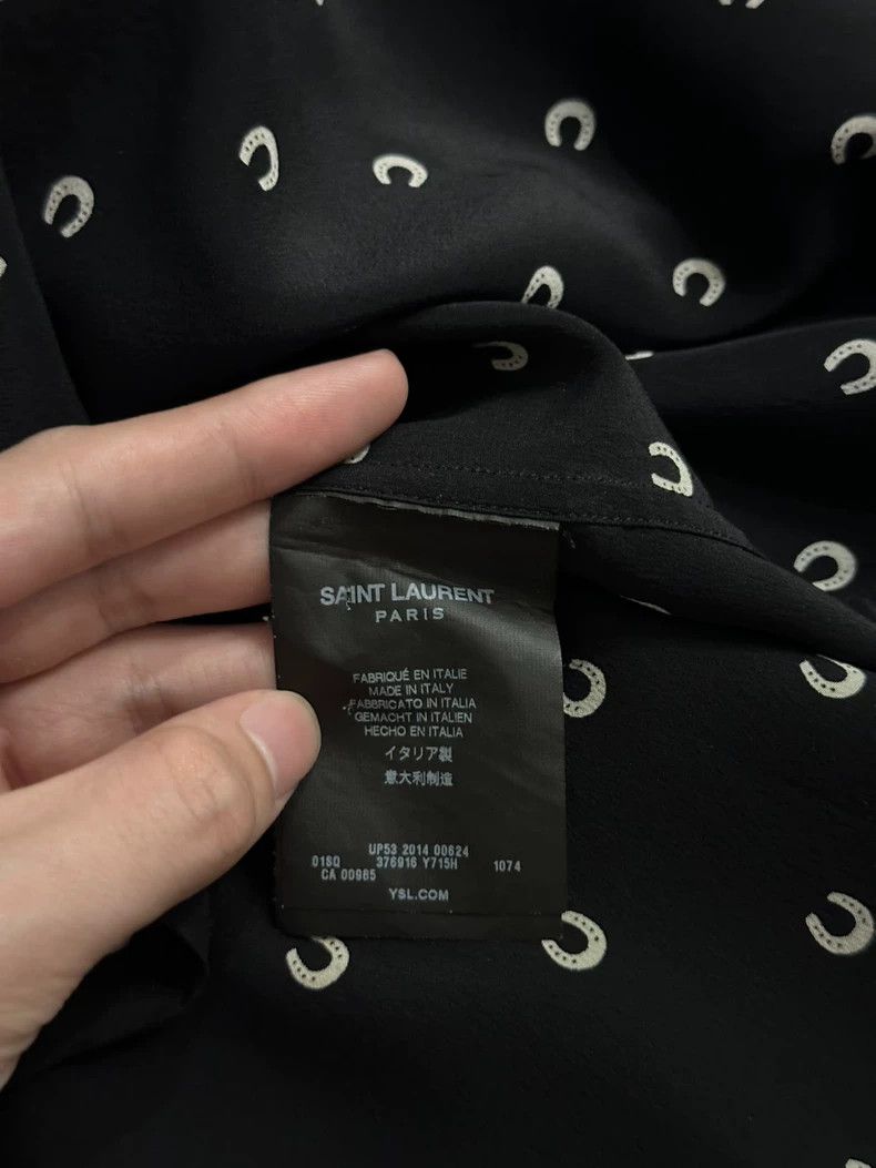 Yves Saint Laurent Saint Laurent Silk Horsebit Print Shirt-dmc Size US M / EU 48-50 / 2 - 4 Thumbnail