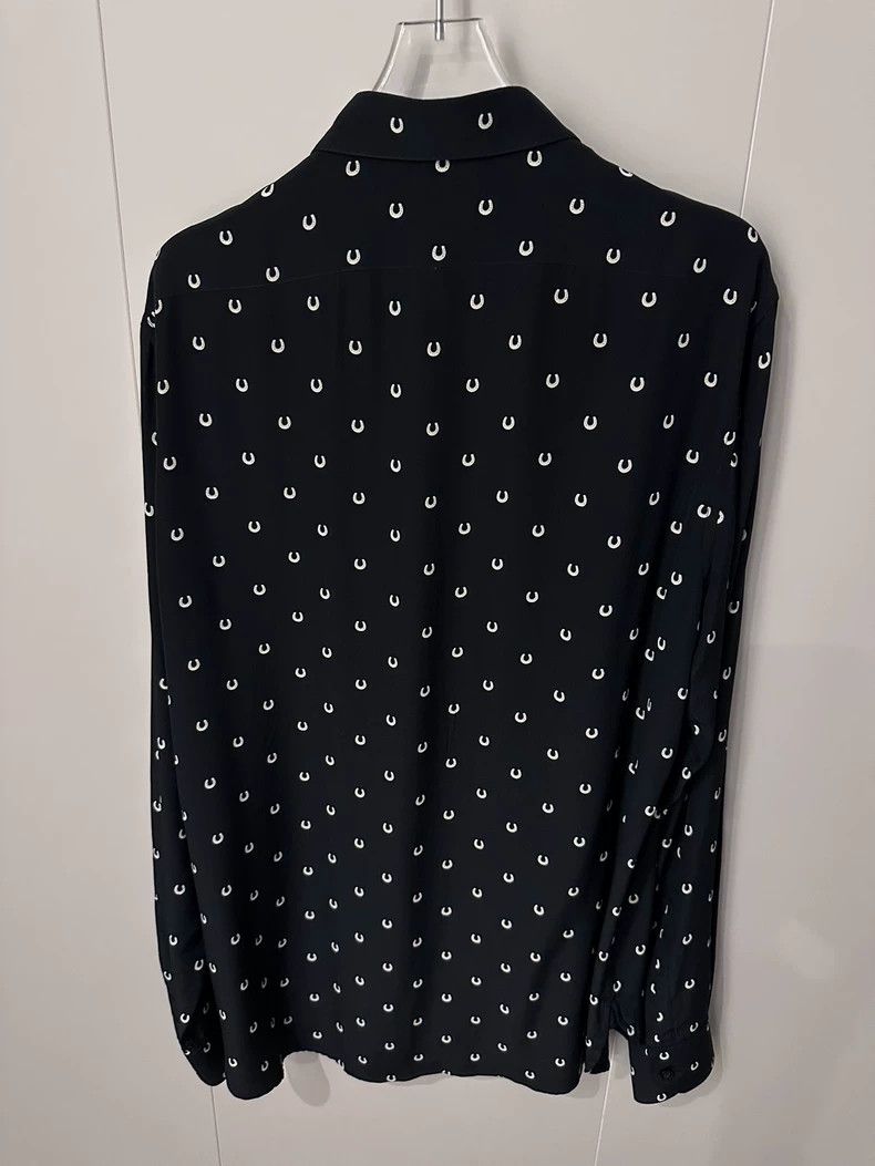 Yves Saint Laurent Saint Laurent Silk Horsebit Print Shirt-dmc Size US M / EU 48-50 / 2 - 2 Thumbnail