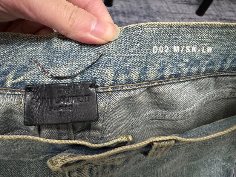 Saint Laurent Paris Saint Laurent Frayed Denim Pants Size 29-dmc Size US 29 - 6 Thumbnail