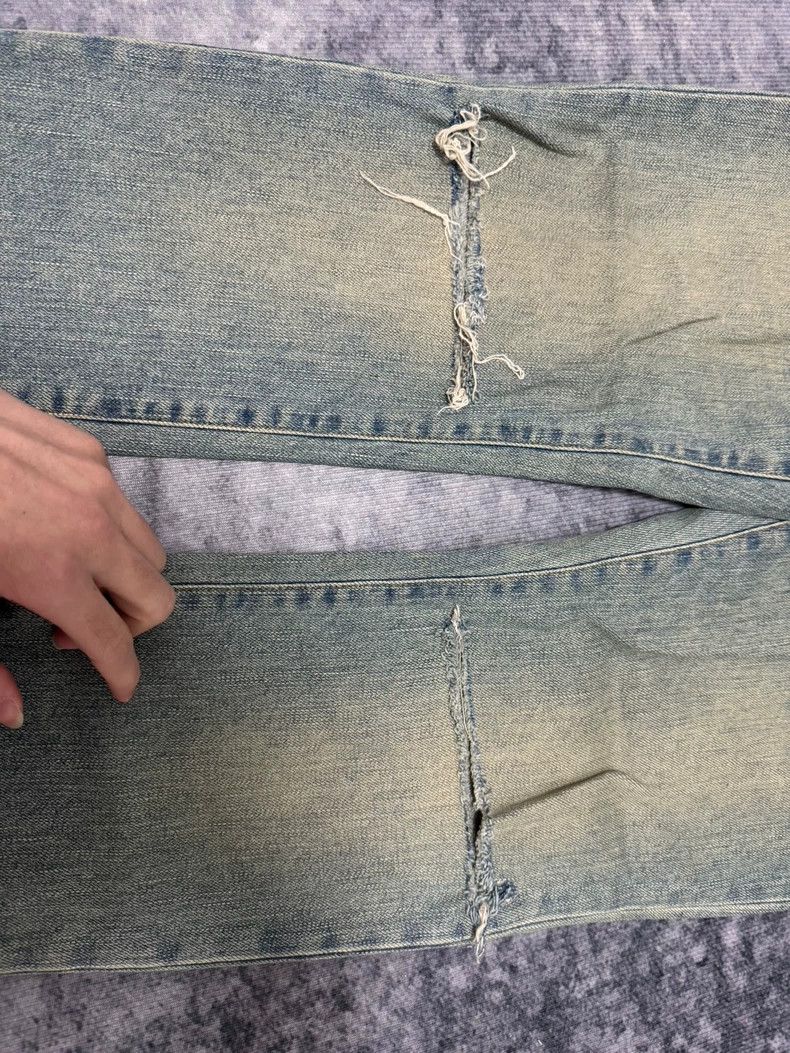 Saint Laurent Paris Saint Laurent Frayed Denim Pants Size 29-dmc Size US 29 - 4 Thumbnail