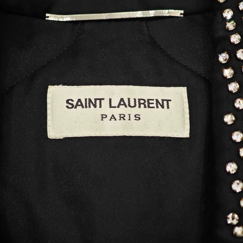 Saint Laurent Paris Saint Laurent Black Lettered Jacket-dmc Size US M / EU 48-50 / 2 - 3 Thumbnail