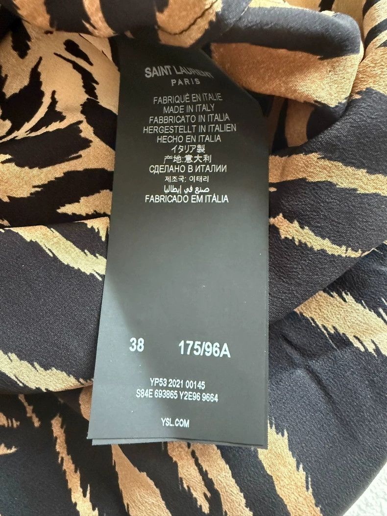 Yves Saint Laurent Saint Laurent Tiger Print Silk Shirt-dmc Size US M / EU 48-50 / 2 - 4 Thumbnail