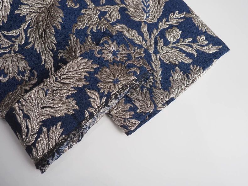 Dolce & Gabbana Dolce&Gabbana Floral Embroidered Trousers in Blue-dmc Size US 31 - 6 Thumbnail