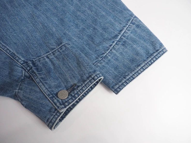 Cav Empt Cav Empt Stripe Denim Work Jacket Blue-dmc Size US M / EU 48-50 / 2 - 6 Thumbnail