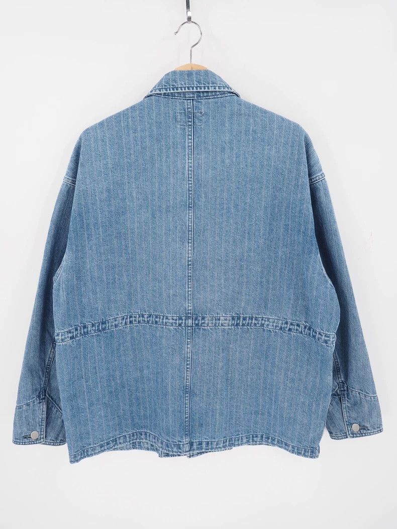 Cav Empt Cav Empt Stripe Denim Work Jacket Blue-dmc Size US M / EU 48-50 / 2 - 3 Thumbnail