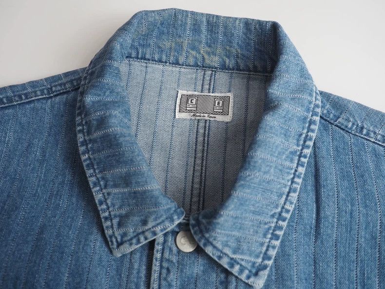 Cav Empt Cav Empt Stripe Denim Work Jacket Blue-dmc Size US M / EU 48-50 / 2 - 4 Thumbnail