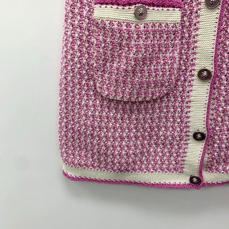 Chanel Pink Sleeveless Knit Dress by Chanel-dmc Size XS / US 0-2 / IT 36-38 - 5 Thumbnail